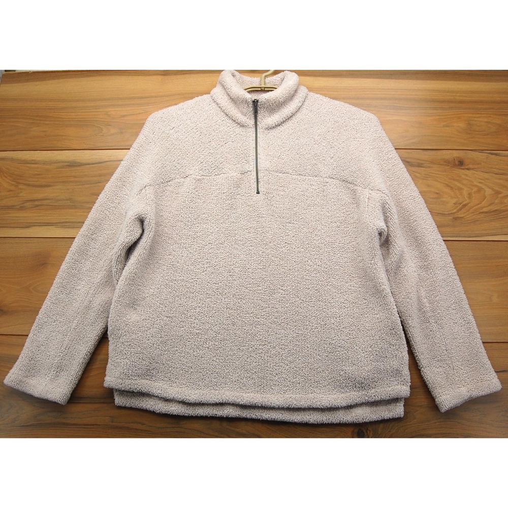 Altar'd State Pullover Womens Medium Sherpa Fleece Quarter Zip Cozy Pockets